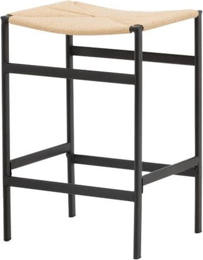 Svea - Polsty barkruk 63 cm - rattan - naturel