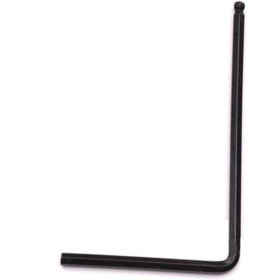 Gitaar Zeskant Sleutel Metaal Zeskant Sleutel Platte Bal Einde 4mm Instrument Accessoire voor Reparatie Onderhoud Zwart zwart