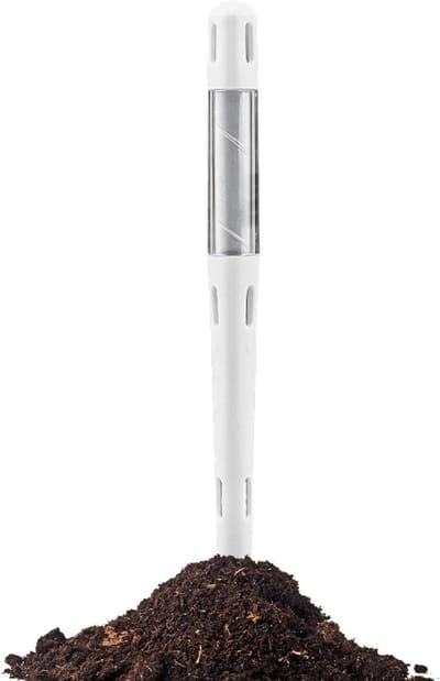 Bodemtester - Watermeter planten - Planten verzorgen - Kleurverandering indicatie - 13 cm - Wit