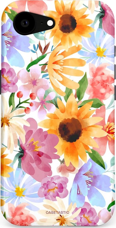 Casetastic Hoesje Geschikt voor Apple iPhone 16e Magsafe - Stijlvolle Beschermende Duo-layer Case - Aquarel fantasie
