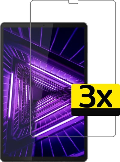 Screenprotector - Geschikt voor Lenovo Tab M10 FHD Plus (2e / 2nd Generatie) - 3 Stuks - Extra Sterk - Beschermglas - Gehard Glas - Tempered Glass - Screen Protector