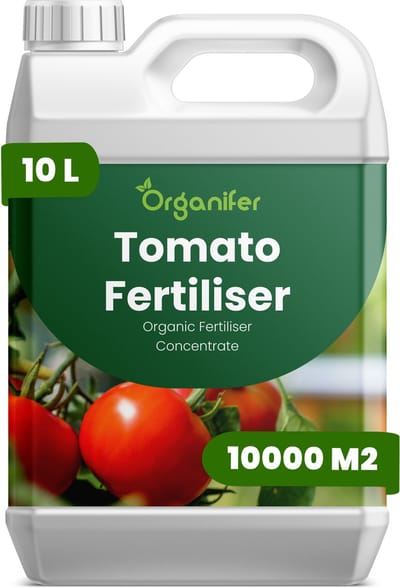 Vloeibare Meststof Voor Tomaat 10 L Voor 10000 M2 - Npk 2-1-8 - Ondersteunt Een Betrouwbare Vruchtzetting - Verbetert De Stevigheid Van De Vruchten En Een Uniforme Grootte - Ideaal Voor Teelt In Kas - Vollegrond En Containers - Organifer