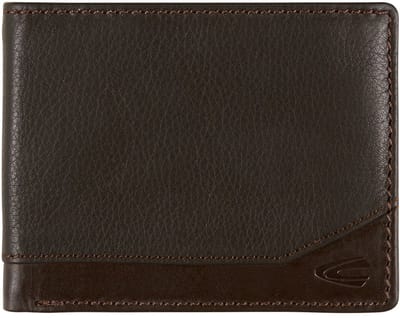 camel active Leren Portemonnee Stone Jeans Wallet Brown Donkerbruin