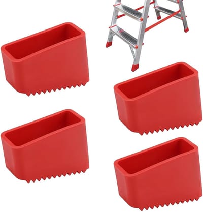 4 Stuks Universele Antislip Rubberen Laddervoeten - Vervangende Ladderpoten voor Stabiliteit
