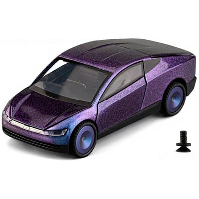 1:32 Cybercab Robotaxi Zonder Chauffeur Taxi Legering Metaal Diecast Model Auto Geluid En Licht Pull Back Kinder Speelgoedauto Vakantiecadeau Jongen