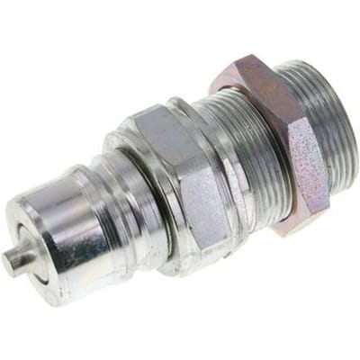 Stalen DN 25 Hydraulische Koppeling Insteeknippel 30 mm S Knelring Schotkoppeling ISO 7241-1 A/8434-1 D 34.3mm