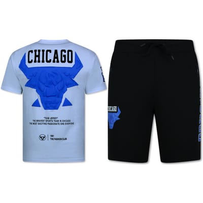 BULLS Zomerset Heren - Twinset BULLS - Combisets - 1685 - Wit/ Zwart