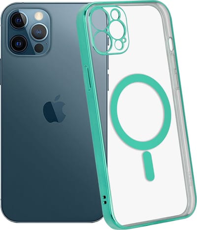 ShieldCase Hoesje geschikt voor Apple iPhone 11 Pro MagSafe - hoesje transparant Magneet metal coating - groen