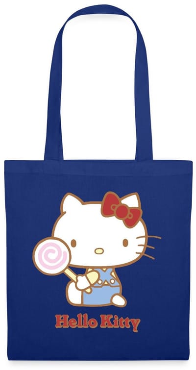 Hello Kitty Met Een Lollipop Tas Van Stof Schoudertas