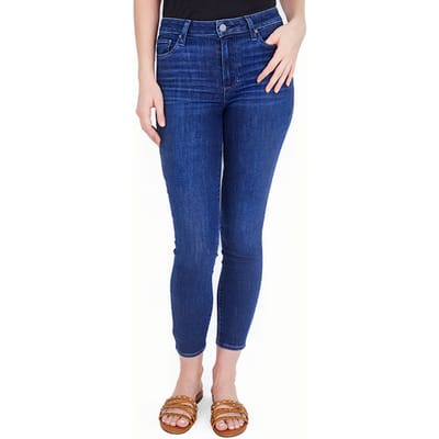 PAIGE Hoxton Crop Mai Tai Maat: W23 | Skinny Jeans Outlet | Dames | Blauw