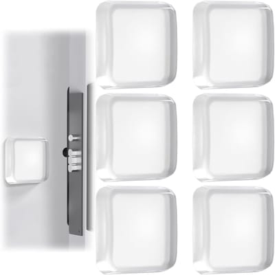 Herbruikbare Deurstopper Set van 6 Stuks - 42 mm Silicone Deurstopper voor Muur, Keuken en Vloer, Zelfklevend en Ideaal voor Glas en Meubels