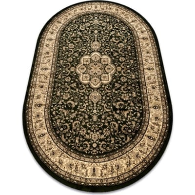 Kleden Rugsx Tapijt ROYAL ADR Ovaal patroon 521 groen 150x250 cm