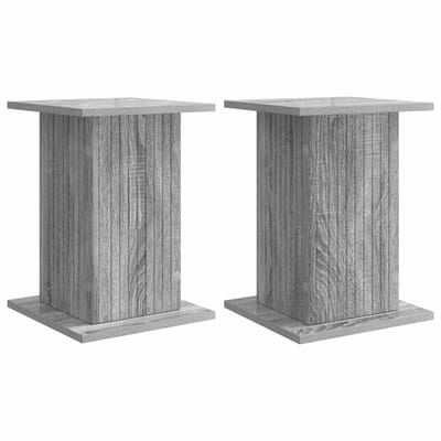 vidaXL - Plantenstand - 2 - st - Grijs - sonoma - 30,5 - x - 30 - x - 43 - cm - Bewerkt - hout