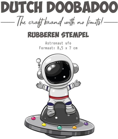 DDBD Rubber stamp Astronaut Ufo
