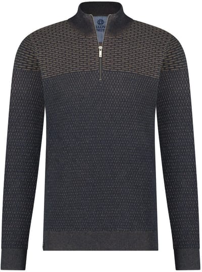 Fellows United Pullover half zip plated 2 str Brown (32.1124 - 140)
