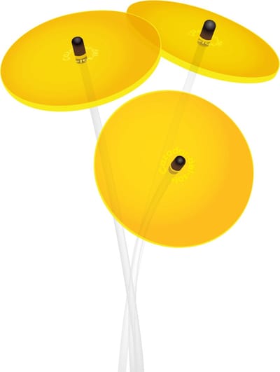 Cazador Del Sol Zonnebloem mini zonnevanger - set v. 3 - Ø8x25cm - Geel