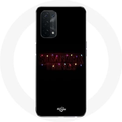 Coque pour Oppo A54 5G Stranger Things Affiche Logo Joyeux noël