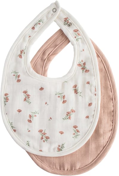 Mushie Mousseline Slab - Blush / Pink Floral