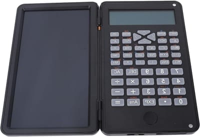 Wetenschappelijke Rekenmachines voor Studenten, Wetenschappelijke Desktoprekenmachine, 2-regelig Display met Uitwisbaar LCD-schrijftablet, voor Middelbare Schoolbenodigdheden en
