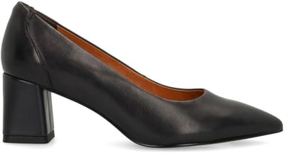 No Stress - Dames - Donkerblauwe leren pumps - Maat 38