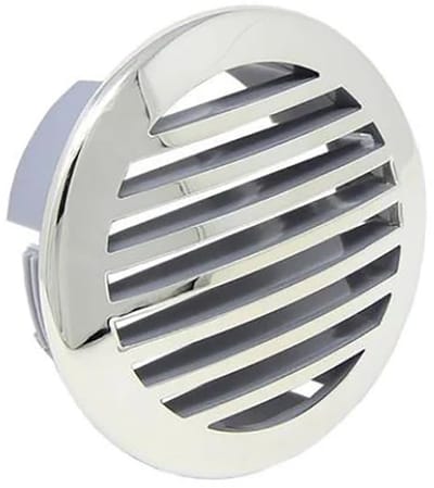 Solidchoice - Dailygoody - Gebogen Beklede Luchtstroom Vent Cover - Ventilatie - Ideaal voor RV en Yacht - Hoog gepolijst - Badkamer en Keuken - Decoratieve Hoes