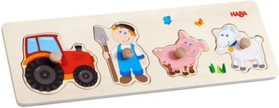 Haba Vormenpuzzel Landleven Junior Hout 4 Stukjes