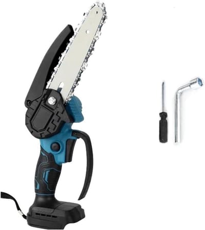 Elektrische Snoeischaar - Kettingzaag Gereedschap - Takken Snoeien - Eén Hand Bediening - 6 Inch - Zwart