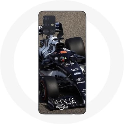 Coque - Formule 1 - Galaxy A51 - Yuki Tsunoda - Souple - Sportif bleu