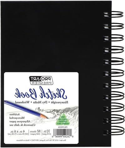 Schetsboek - Tekenen notitieboek - Schetsen onderweg - Zuurvrij papier - 10x15 cm - Wit