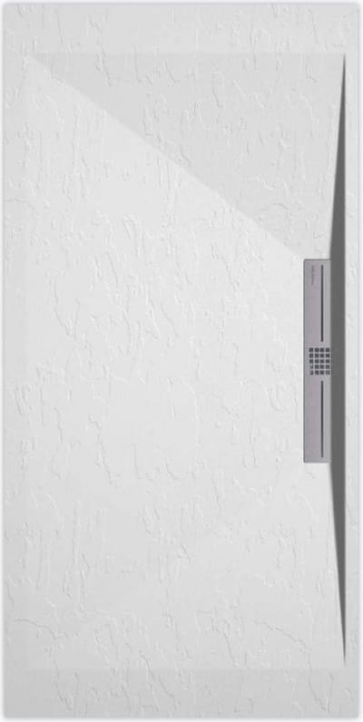 Sanifun douchebak Stone Side White Slate 1600 x 800 S