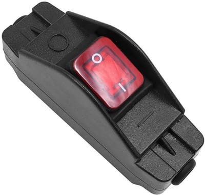 Allecto - 16A inline-kabelschakelaar - Heavy Duty - Duurzaam gebruik - Grote stroom - Rode LED indicator - Geschikt voor diverse toepassingen - Com...