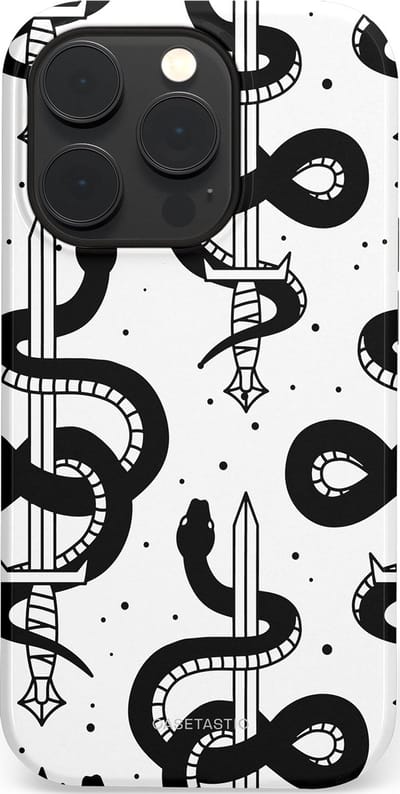 Casetastic Hoesje Geschikt voor Apple iPhone 14 Pro Magsafe - Stijlvolle Beschermende Duo-layer Case - Sluipzwaard