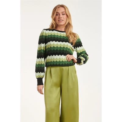 Smashed Lemon 24615 zigzag gebreide top |