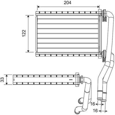 Warmtewisselaar, interieur verwarming VALEO 811535