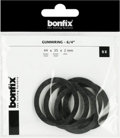 BONFIX Gummiring 6/4" (44 x 35 x 2 mm) 5 stuks