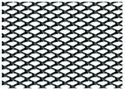 Racing Grill gaas - Klein 2x4 mm - 120x20 cm - Zwart geanodiseerd