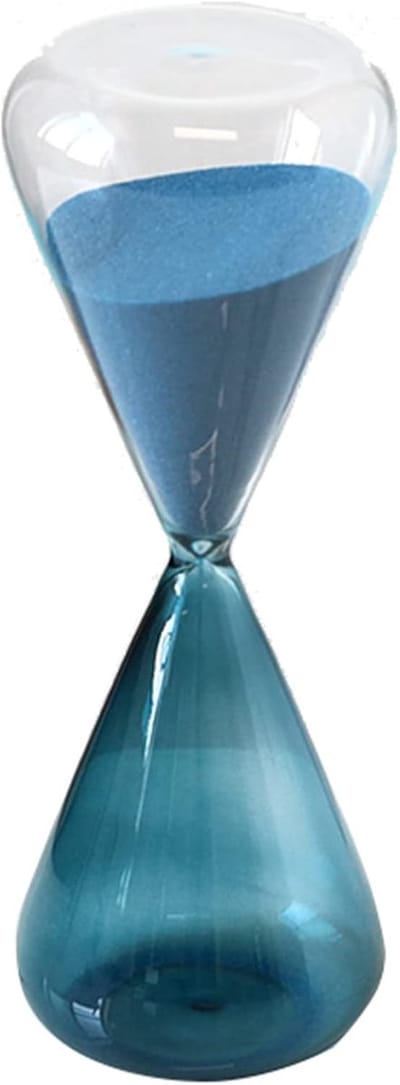 Zandloper Timer - Zandloper Glas - Koken en Spelen - Driehoekige Kegel Vorm - 30 minuten - One Color