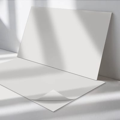 Wallfluent Vinyl Wandpaneel - Kleur Grijs Vinyl Wandbekleding - 100 cm x 50 cm - Grijs PVC wandpaneel - Verpakking van 1 stuk - Rechthoekig Wandbekleding Vinyl - Patroon Wandpaneel - Zelfklevend Muurpaneel - Wandpaneel Keuken en Badkamer