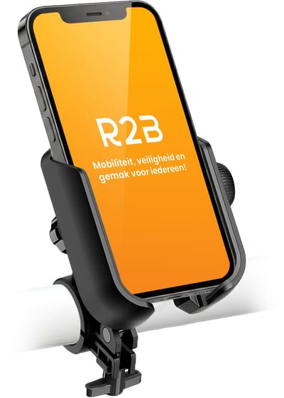 R2B Robuuste Telefoonhouder Fiets, Motor en Scooter - Gsm Houder Fiets - Fietshouder - Fiets Telefoonhouder - Smartphone Houder Fiets - Accessoires - Phone Holder Bike