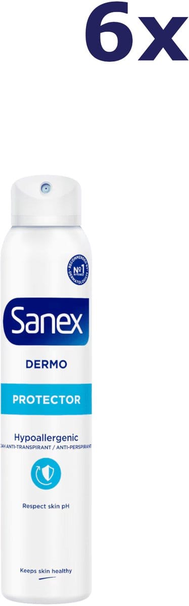 6x Sanex Deo spray - 150ml - dermo protector - hypoallergenic