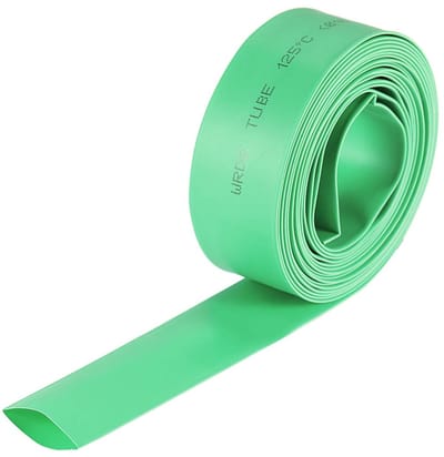 Krimpslang 5/8" (16mm) diam. 26mm vlakke breedte 2:1 verhouding kabelhuls 10ft groen