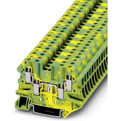 Phoenix Contact 3044597 Aardklem 3-etages 6.2 mm Schroeven Groen, Geel 50 stuk(s)