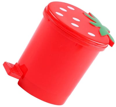 Kawaii mini-afvalemmer met deksel voor kantoor, keuken en slaapkamer - Compacte decoratie en handige afvaloplossing