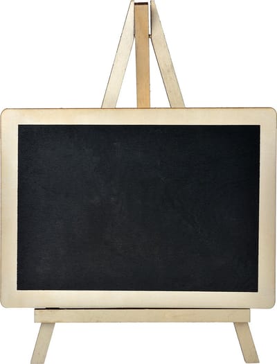 Clayre & Eef Krijtbord 20x1x15 cm Zwart Hout