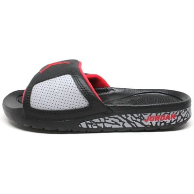 Jordan Hydro III Retro Eenvoudige Comfortabele Slide Sandalen Dames Schoenen Zwart Rood AH8108-003 36 gray