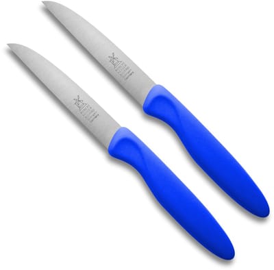 Robert Herder Molenmes – Schilmesje – Klassiker 1972 – RVS – Recht – Lemmet 85 mm – Kunststof Heft – Blauw – 2 stuks