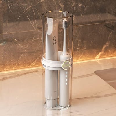 Boîte à brosse à dents de voyage portable Boîte de rangement pour dentifrice et serviette Protection de brosse à dents Rangement anti-poussière Salle de bain Camping Extérieur transparent