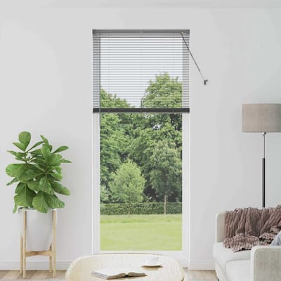 vidaXL - Venetiaanse - jaloezie - Donkergrijs - 220 - x - 95 - cm - 25 - mm - Aluminium