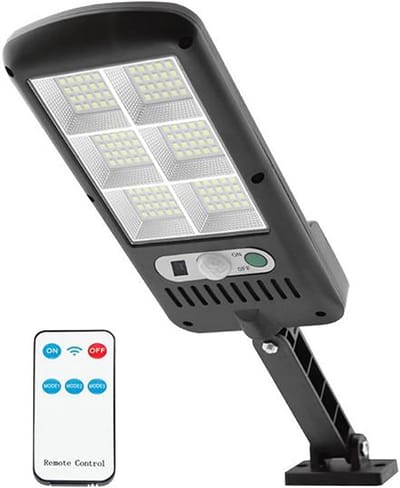 Krachtige 24W LED Buitenlamp met Bewegingssensor en Schemersensor - 1800 Lumen Oplaadbaar