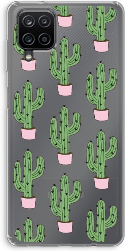 Case Company® - Hoesje geschikt voor Samsung Galaxy A12 hoesje - Cactus Lover - Soft Cover Telefoonhoesje - Bescherming aan alle Kanten en Schermrand